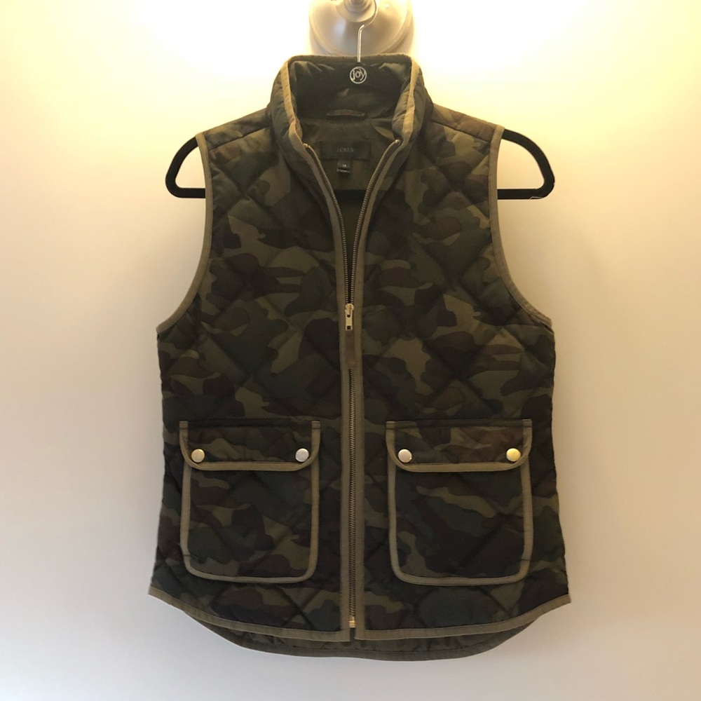 J. Crew camo vest